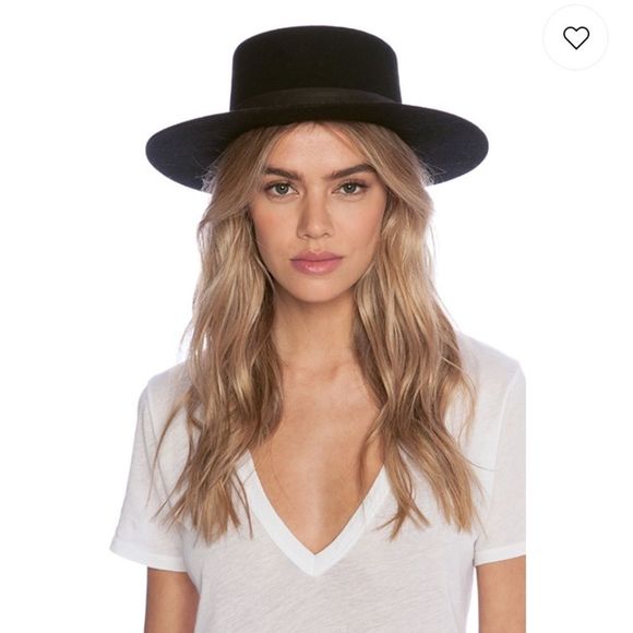 EUC Janessa Leone Gabrielle hat small wool & leather - Picture 2 of 5